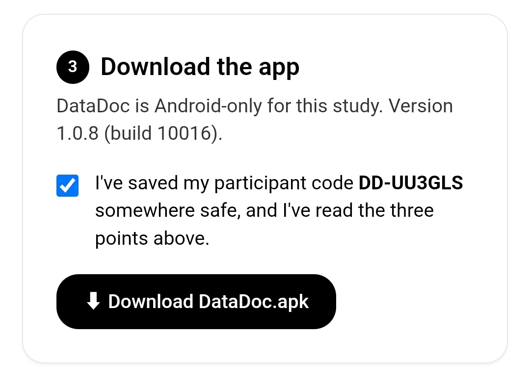 2. Tick the confirmation box and download