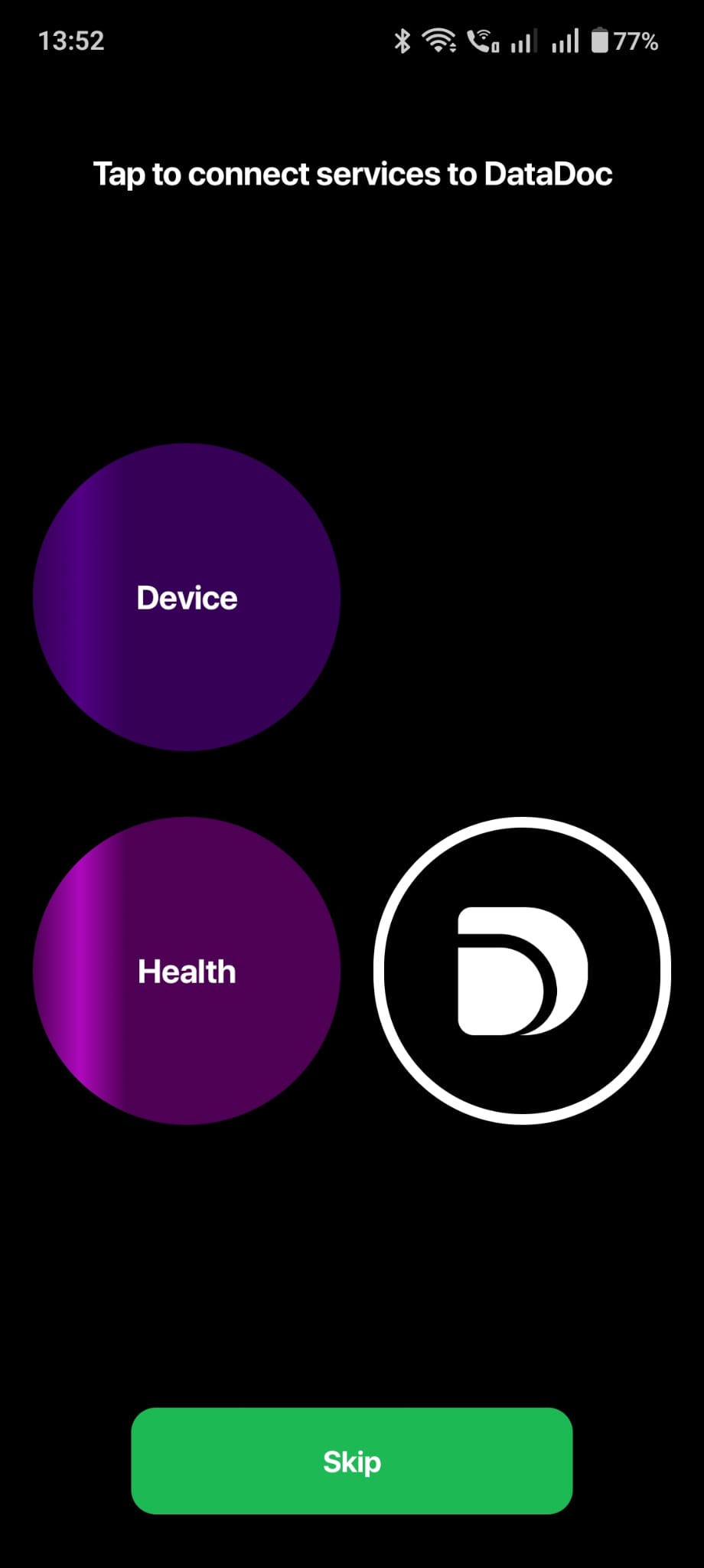 7. Choose which services to connect